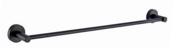 NOBEL Single Towel Bar 63011-BK Matt Black